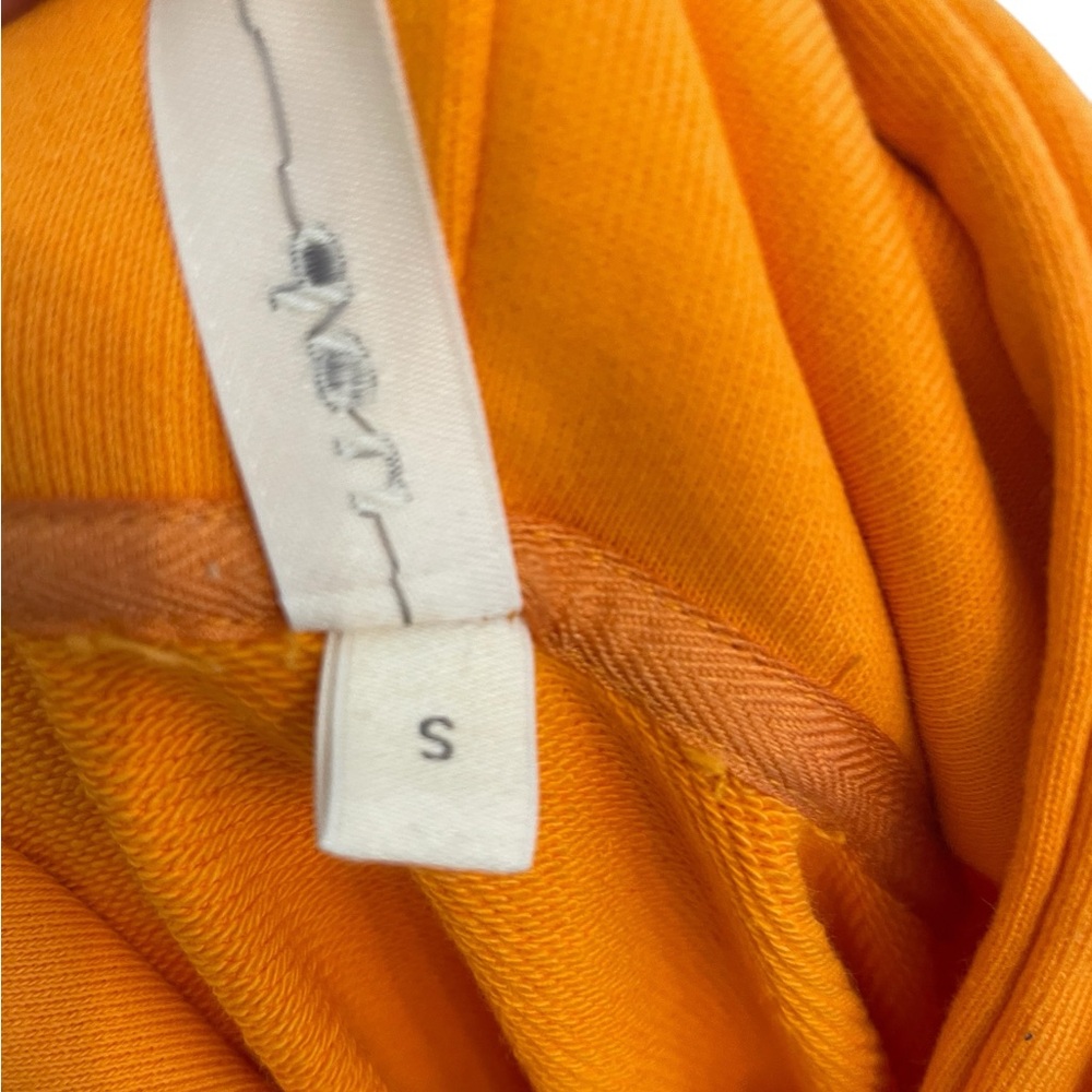 NAP Loungewear Pullover Sweatshirt Hoodie Midi Dress Orange - Picture 9 of 13